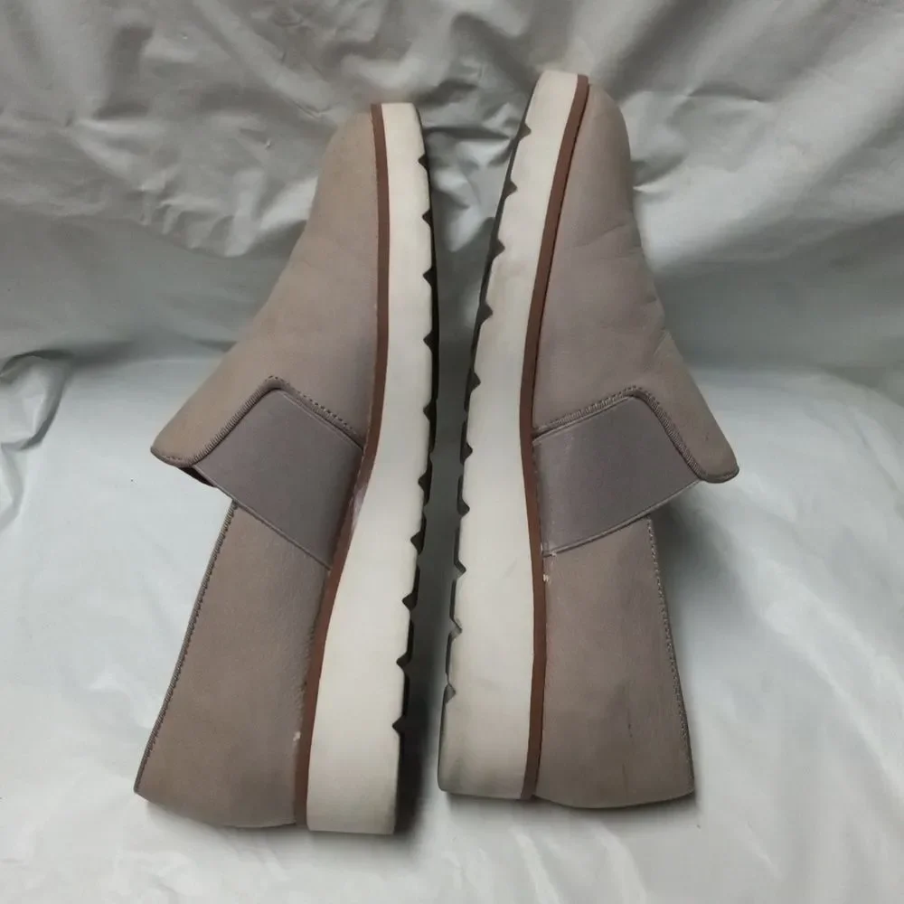 Franco Sarto Shoes Womens 7.5M Hailie 2 Loafers Slip-On Beige Leather Casual